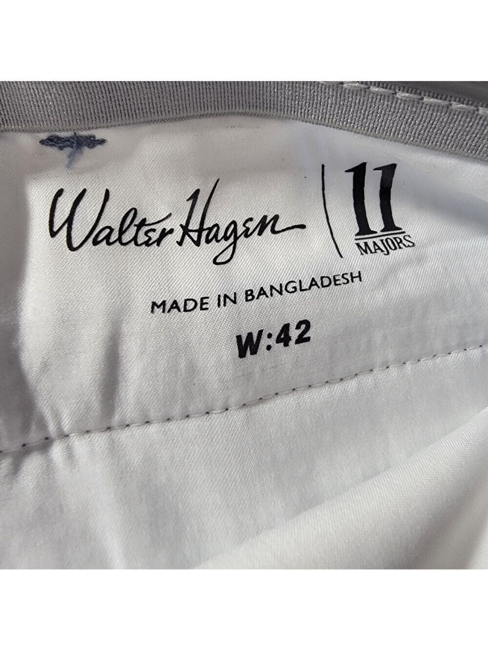 NEW Walter Hagen 11 Majors Golf Shorts Mens 42 Navy Blue Striped Seersucker NWT - Picture 5 of 13